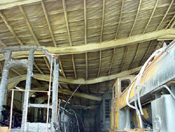 Damaged Carriage Shed Roof