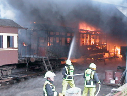 Fire in progress